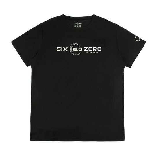 Six Zero Performance Sport Shirt - Gem Series Double Black Diamond Black and White Logo