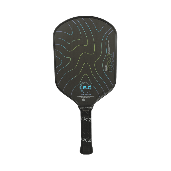 Black Opal Elongated Pickleball Paddle | Elite Power & Reach – Six