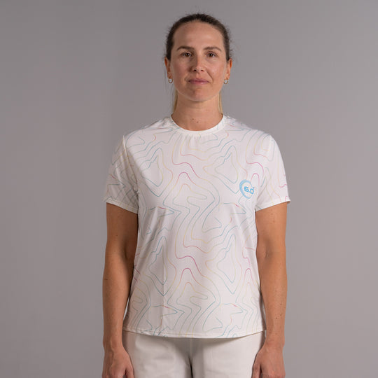 Womens Performance Active Tee Air Mesh Opal