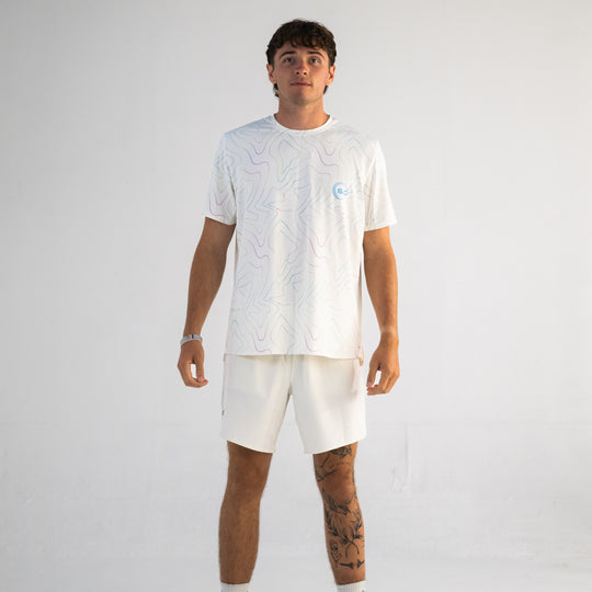 Mens Performance Active Tee Air Mesh Opal